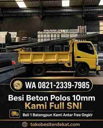 Besi Beton Polos 10mm Panjang 12 Meter