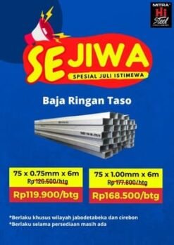 baaj ringan taso 1mm untuk agara baja ringan dan atap baaj ringan