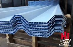 Atap Alderon RS Single Wall 10mm x 83cm Blue x Panjang 6 meter