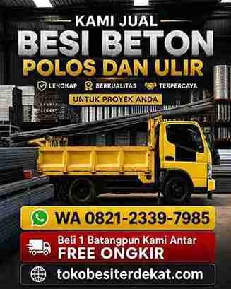 besi beton, besi beton polos, besi beton ulir, baja tulangan, besi beton SNI, ukuran besi beton, berat besi beton, BJTP 280, BJTS 420, besi konstruksi.