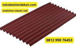 atap bitumen onduline clasicc red