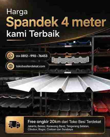 harga spandek 4 meter kami terbaik toko besi terdekat harga spandek 4 meter, ukuran spandek, jenis atap spandek, lebar spandek, harga spandek, harga atap spandek 6 meter, Harga Spandek 4 meter 0.75, Harga Spandek 4 Meter 0.35, Harga Spandek 4 meter 0.25, Harga Spandek 4 Meter 0.4, Harga Spandek Pasir 4 Meter, Lebar Spandek 4 Meter, Harga spandek per meter, Harga Spandek 6 Meter